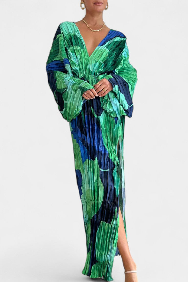 Rebecca Pleated Maxi Dress