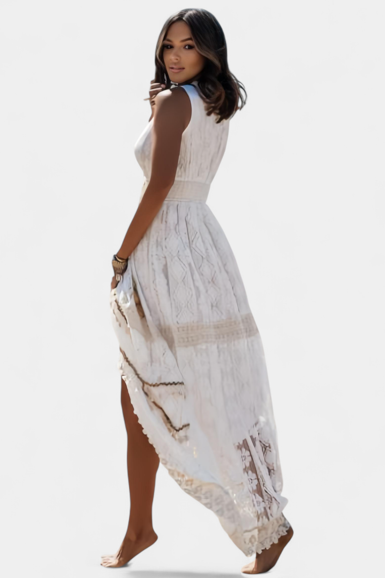 Jonna Lace Boho Maxi Dress