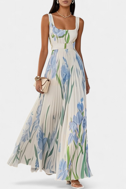 Calanthe Floral Pleated Dress