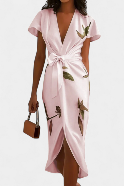 Dhalia Leaf Design Dress