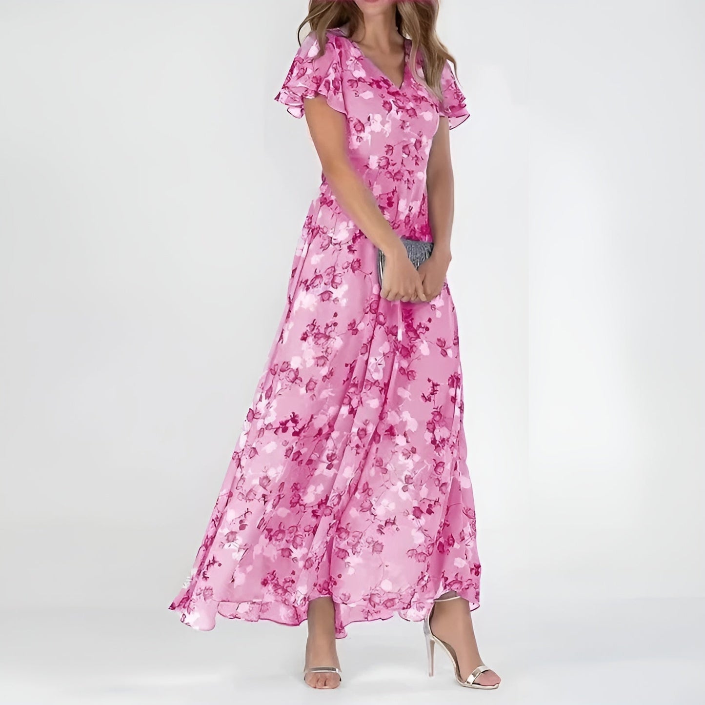Amber™ | Flowy Gown with Belly Cover