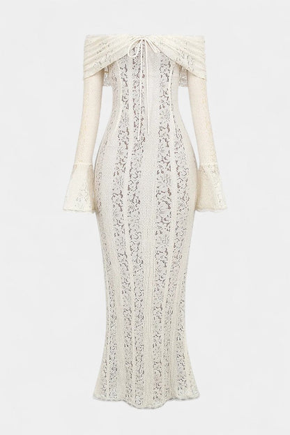 Rosalie Lace Off-Shoulder Maxi Dress