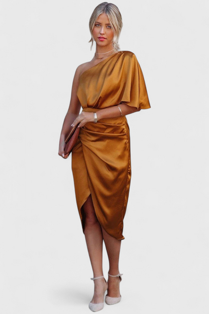 Anais Sophisticated and Multifunctional Satin Dress