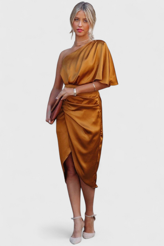 Anais Sophisticated and Multifunctional Satin Dress