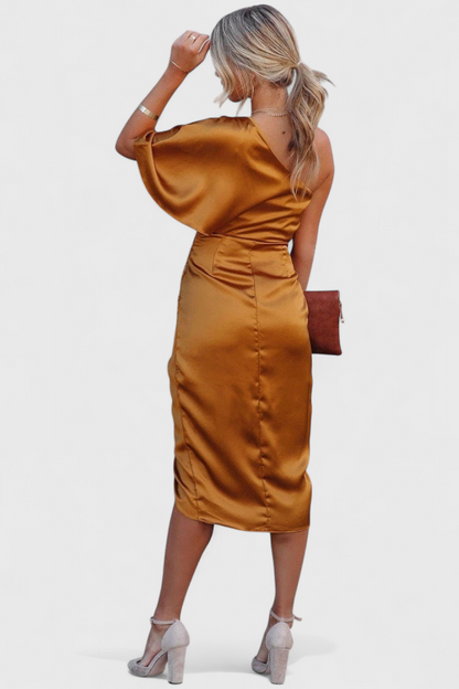 Anais Sophisticated and Multifunctional Satin Dress
