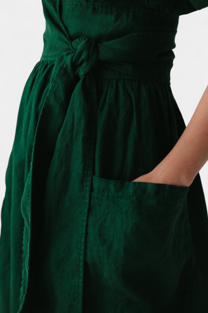 Cressida V-Neck Dress with Adjustable Waist