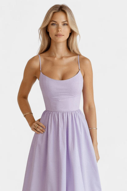 Marvelle Sleeveless Midi Flowy Dress