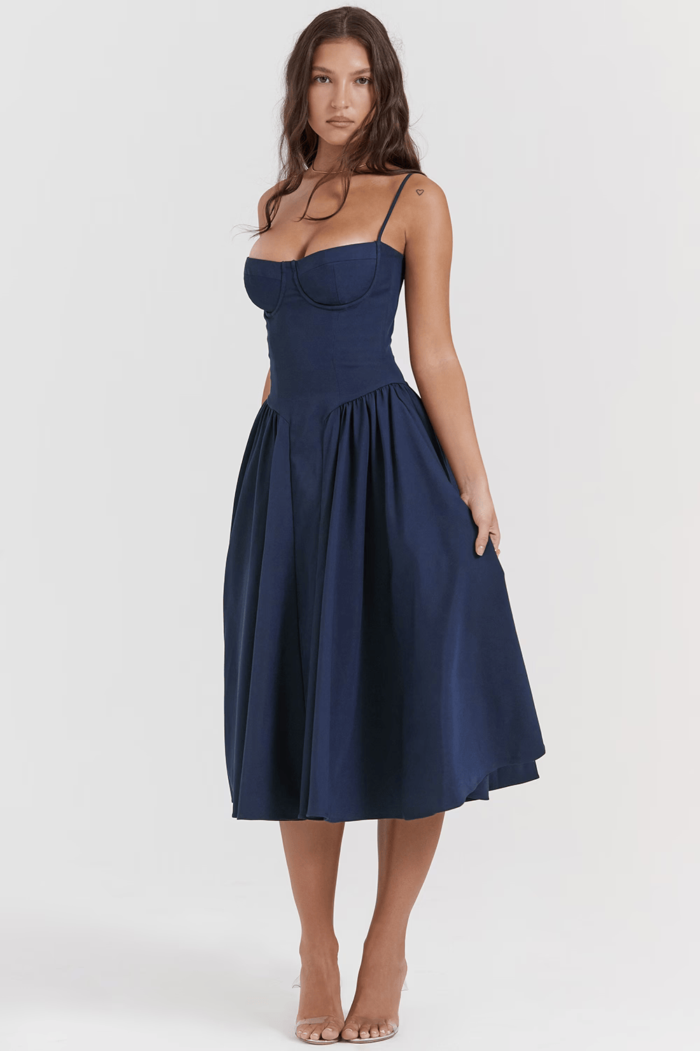 Felicity Sleeveless Corset Midi Dress