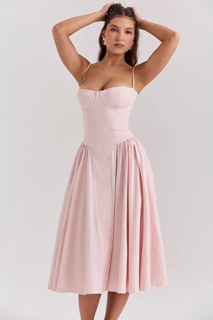 Felicity Sleeveless Corset Midi Dress