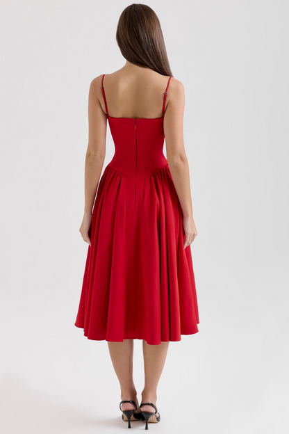 Felicity Sleeveless Corset Midi Dress