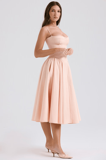 Felicity Sleeveless Corset Midi Dress