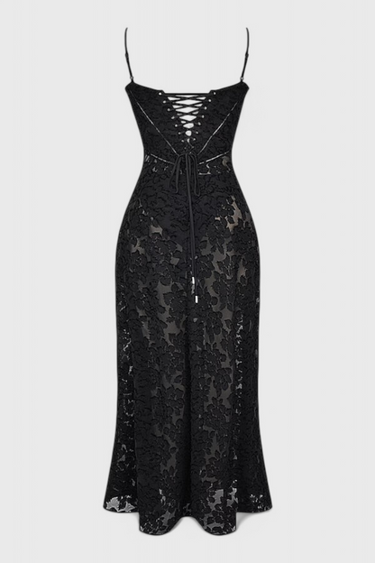 Mabel Vintage Sequin and Lace Dress