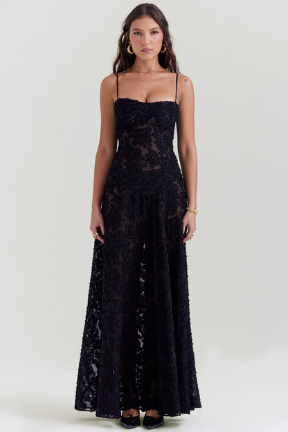 Mabel Vintage Sequin and Lace Dress