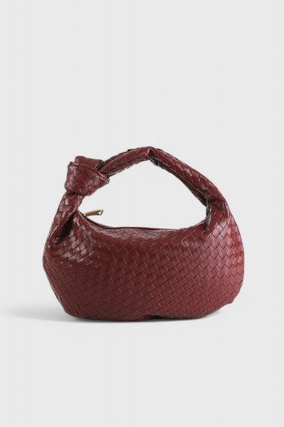 Medium Shoulder Bag in Sage Color with Fabric