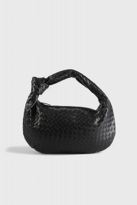 Medium Shoulder Bag in Sage Color with Fabric