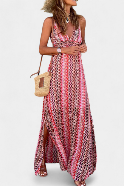 Jeni Boho Tribal Halter Dress